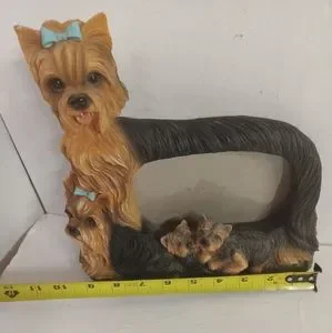 not sure | Accents | 3d Bobble Head Yorkie Dog Photo Frame Resin | Poshmark